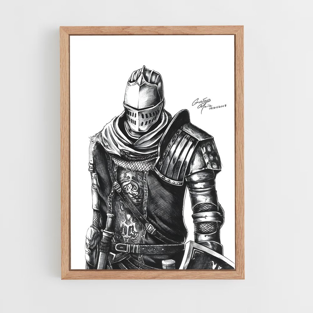 Poster Chosen undead – affiche Dark souls (vue 4)